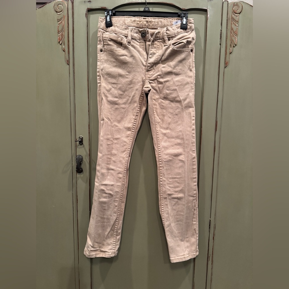 Girls Skinny Jeans in Light Taupe - Comfortable Stretch Denim